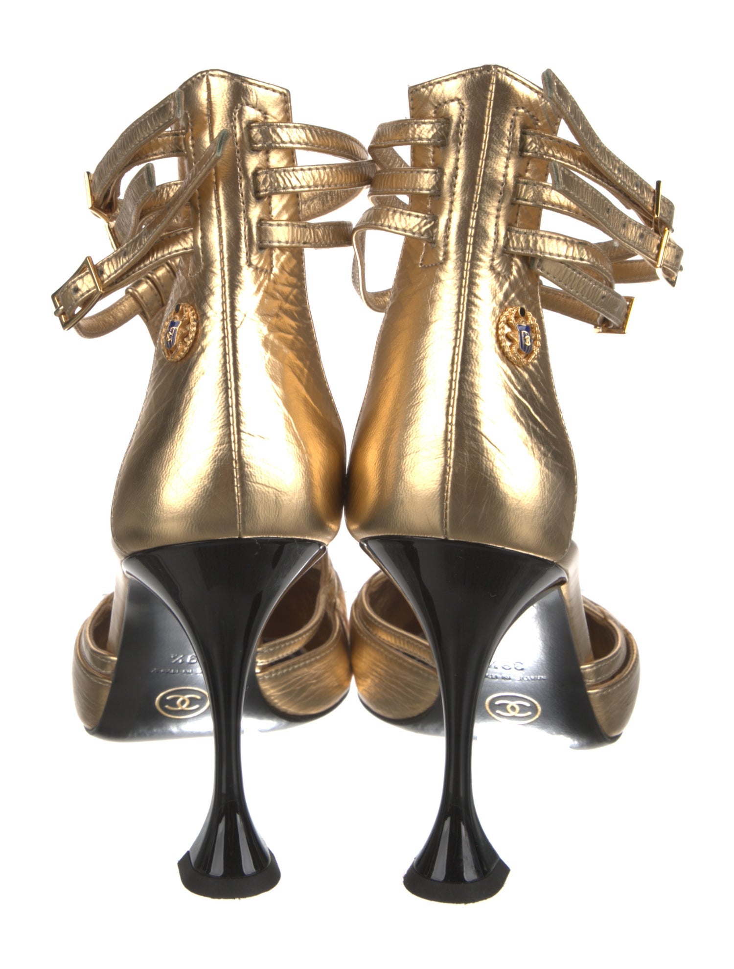 Chanel 2019 Interlocking CC Logo T-Strap Pumps