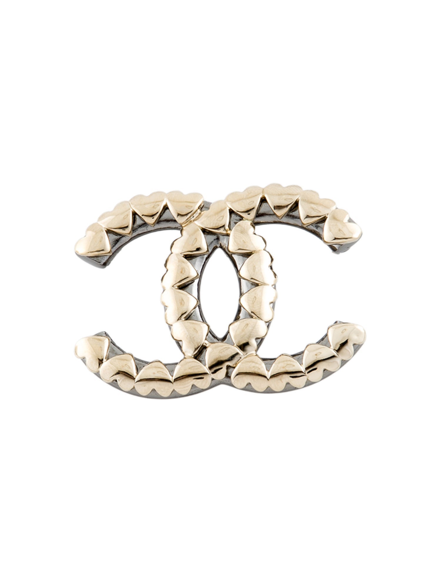 Chanel 2022 CC Heart Brooch