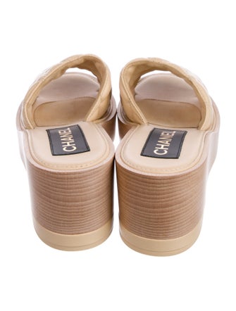 Chanel 2022 Interlocking CC Logo Slides