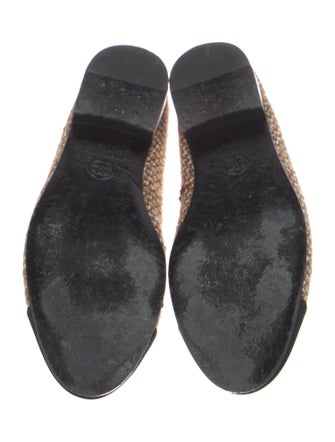 Chanel Interlocking CC Logo Tweed Flats