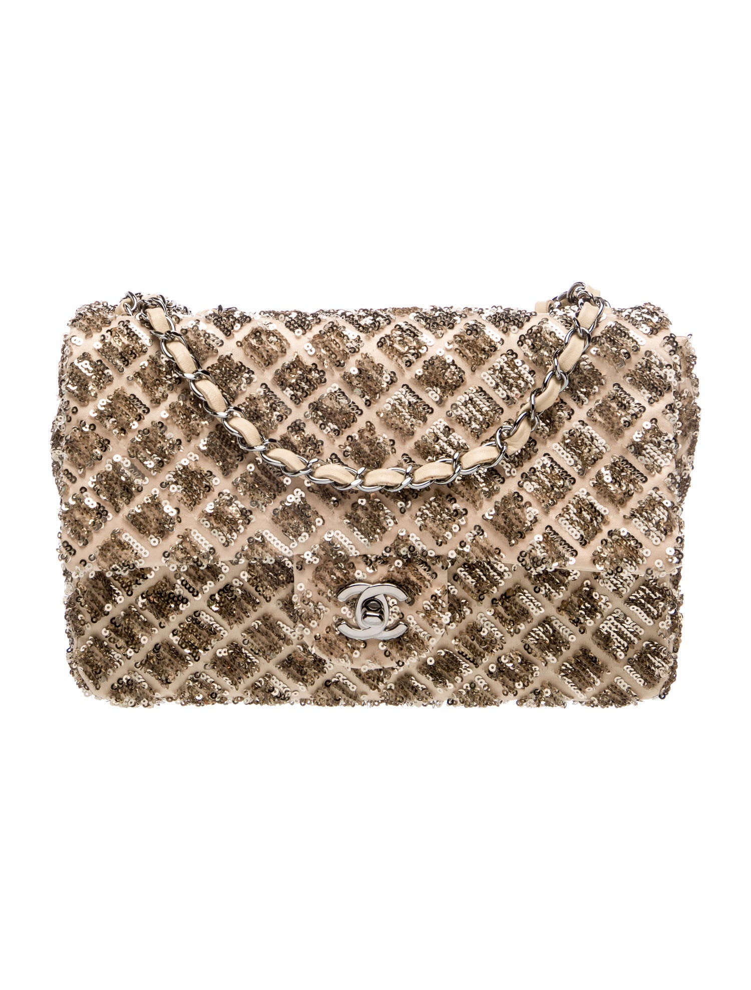 Chanel Medium Sequin Single Flap Bag