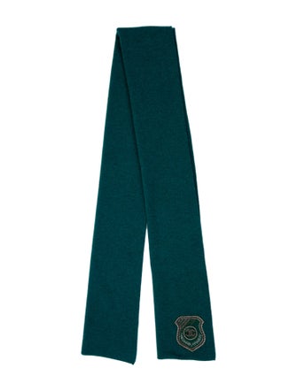 Chanel Cashmere Interlocking CC Logo Scarf