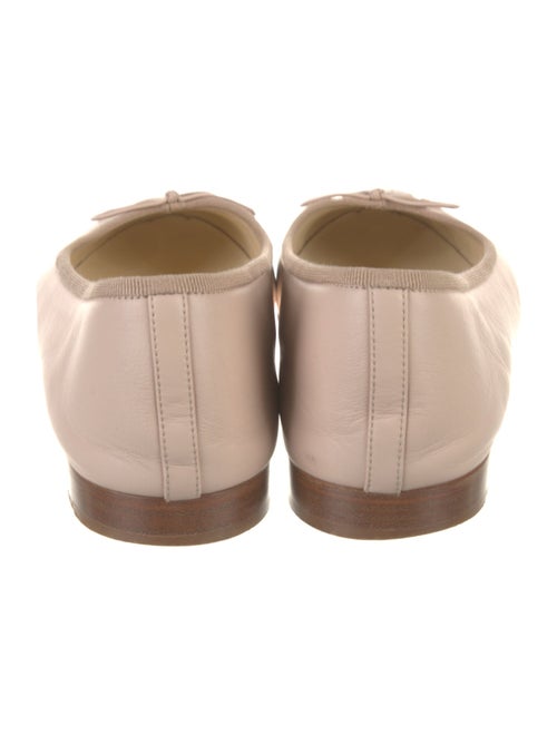 Chanel Interlocking CC Logo Leather Ballet Flats