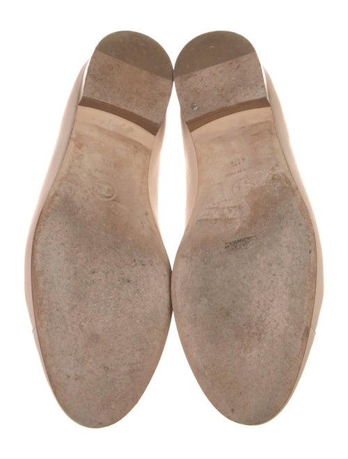 Chanel Interlocking CC Logo Leather Ballet Flats
