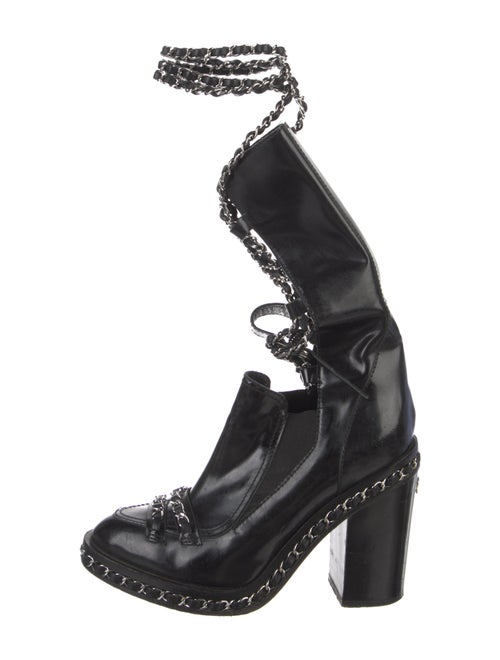 Chanel 2013 Interlocking CC Logo Combat Boots