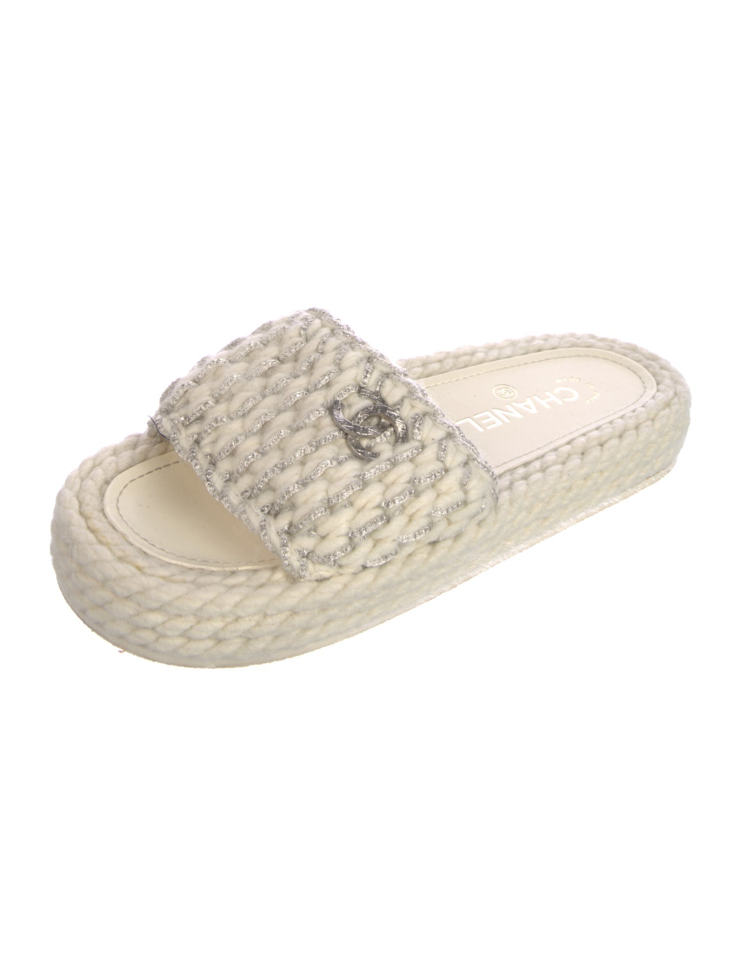 Chanel 2022 Interlocking CC Logo Espadrilles