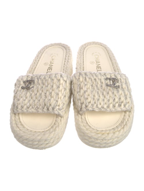 Chanel 2022 Interlocking CC Logo Espadrilles