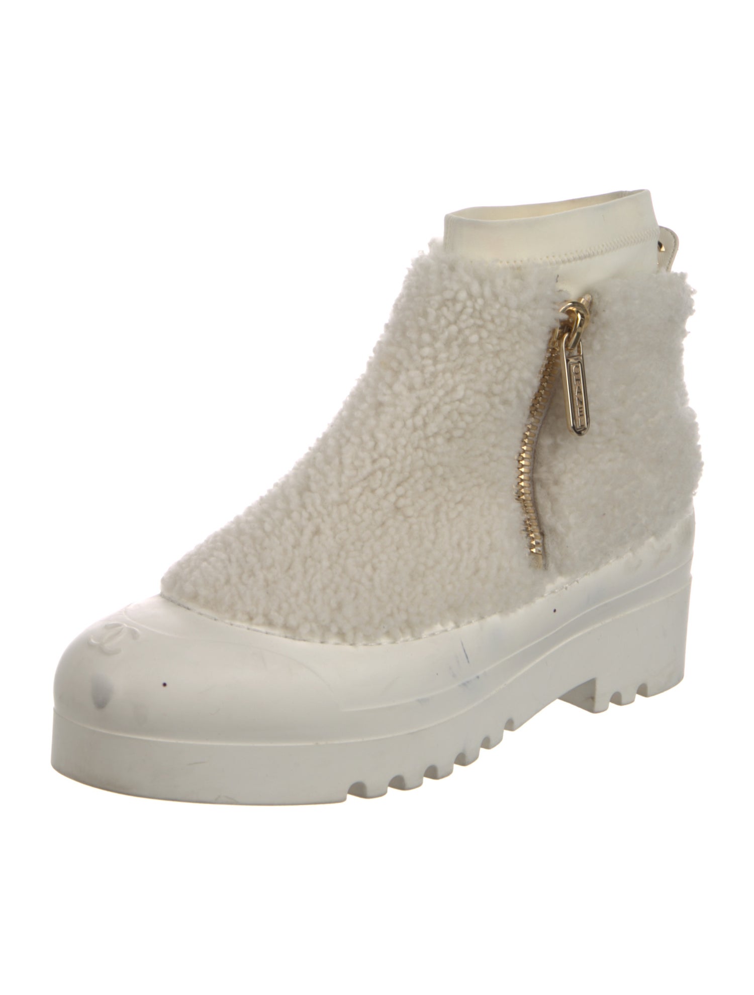 Chanel 2019 Interlocking CC Logo Combat Boots