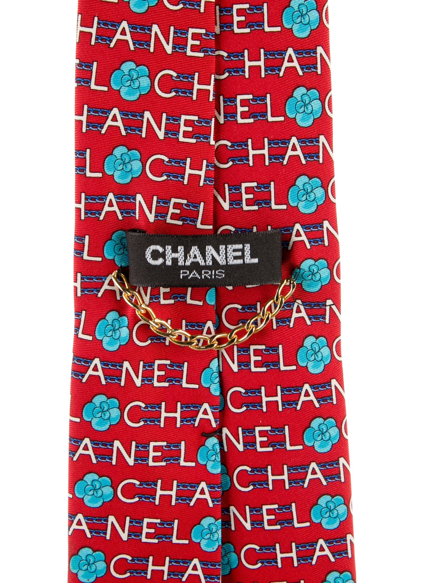 Chanel Printed Silk Tie