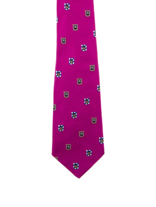 Chanel Silk Pattern Tie