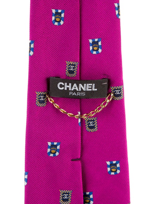 Chanel Silk Pattern Tie