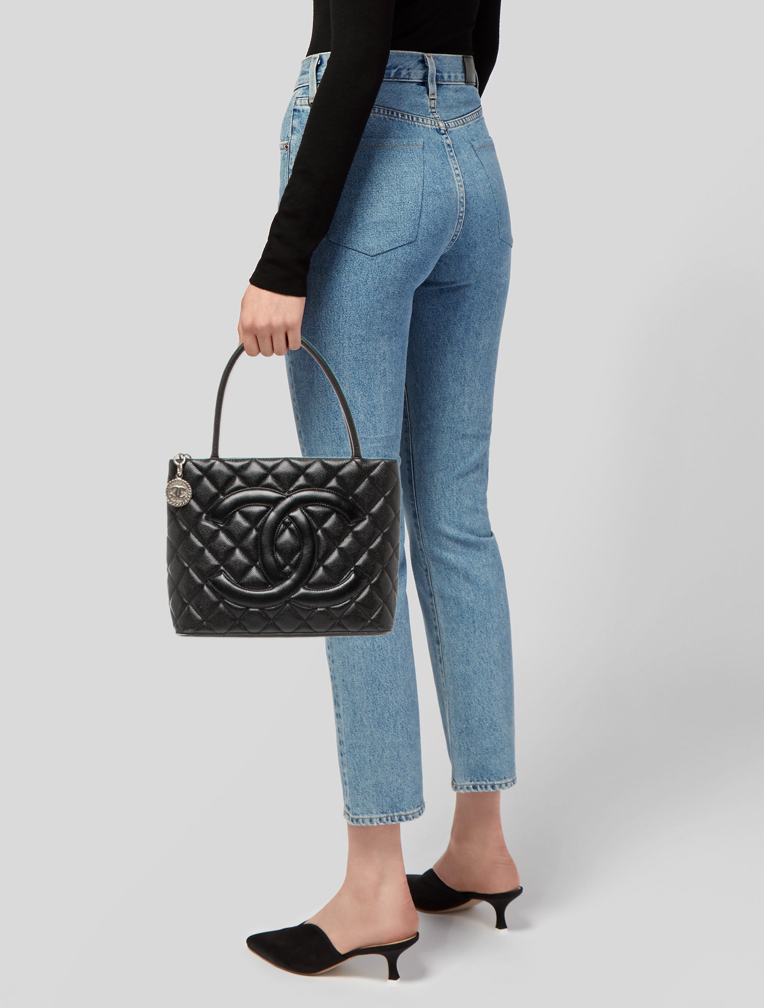 Chanel Caviar Medallion Tote