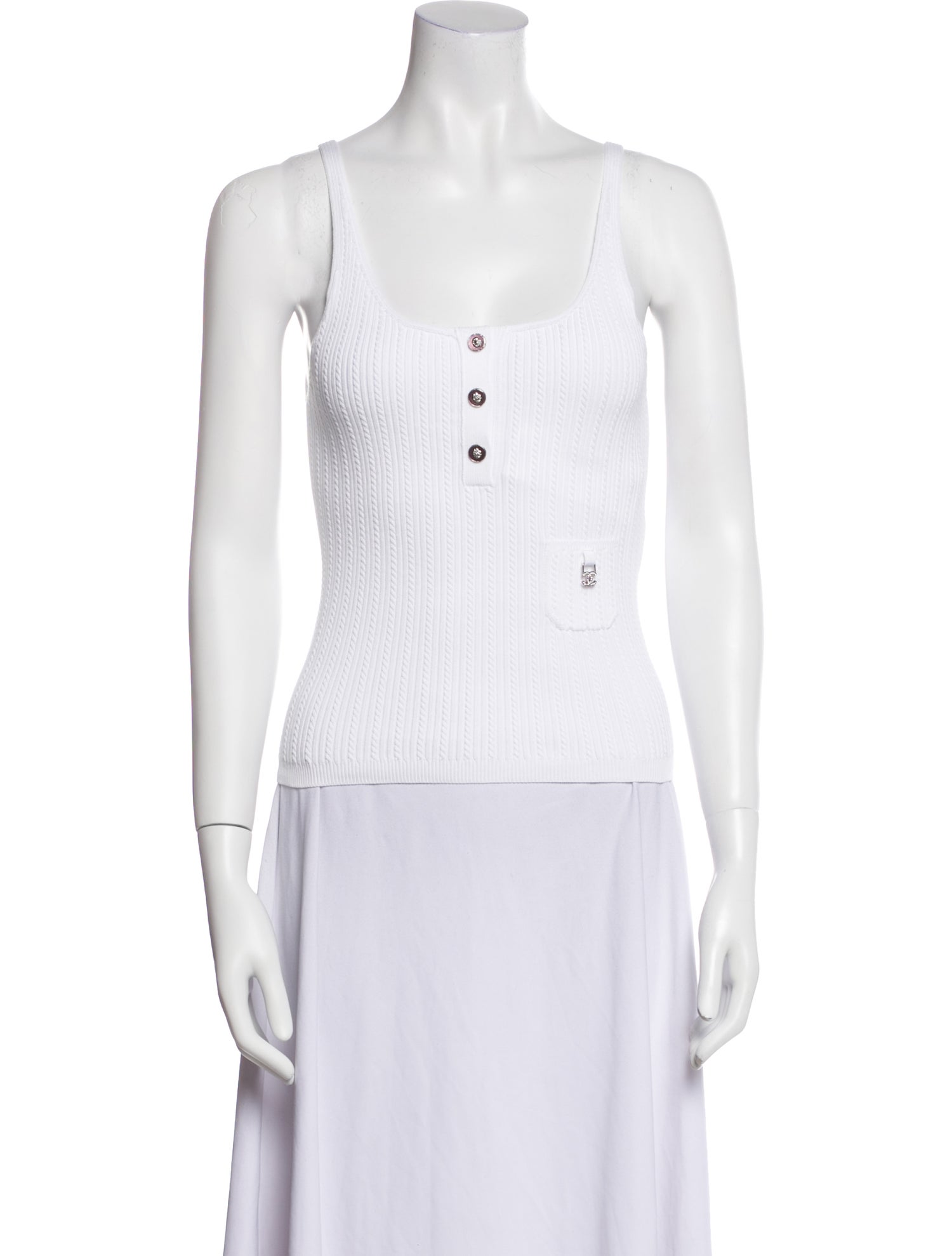 Chanel 2025 Scoop Neck Top w/ Tags