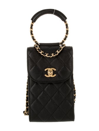 Chanel Vertical In The Loop Phone Holder w/ Chain