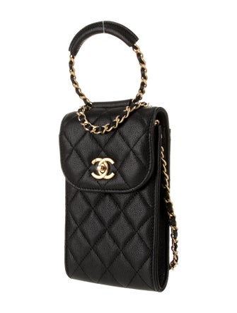 Chanel Vertical In The Loop Phone Holder w/ Chain