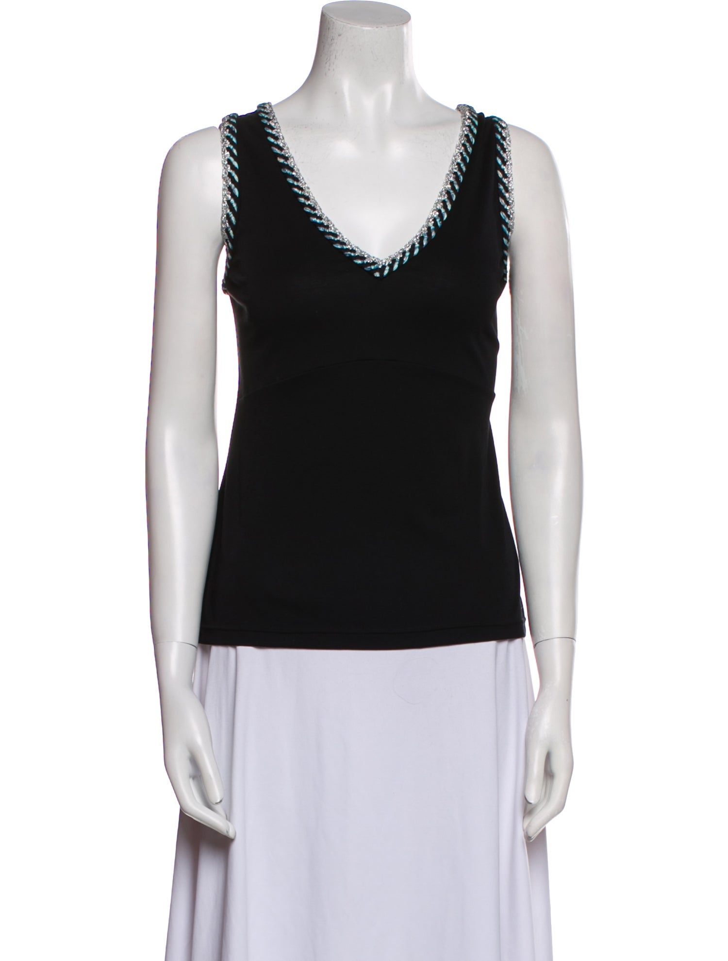 Chanel 2018 V-Neck Top