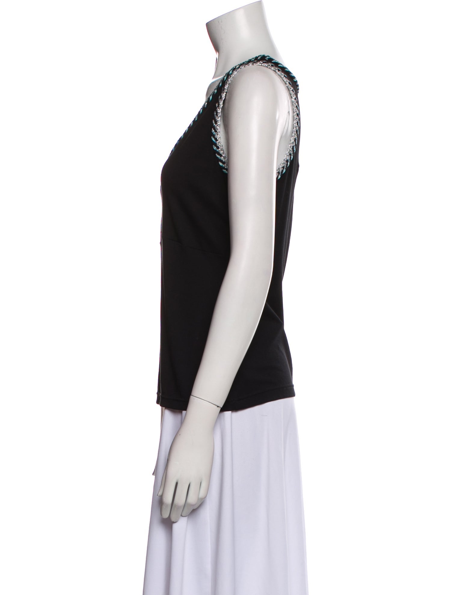 Chanel 2018 V-Neck Top