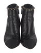 Chanel Interlocking CC Logo Leather Boots