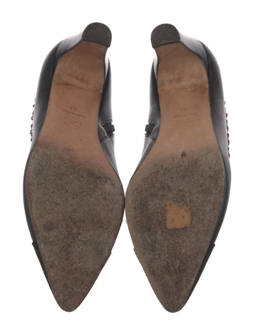 Chanel Interlocking CC Logo Leather Boots