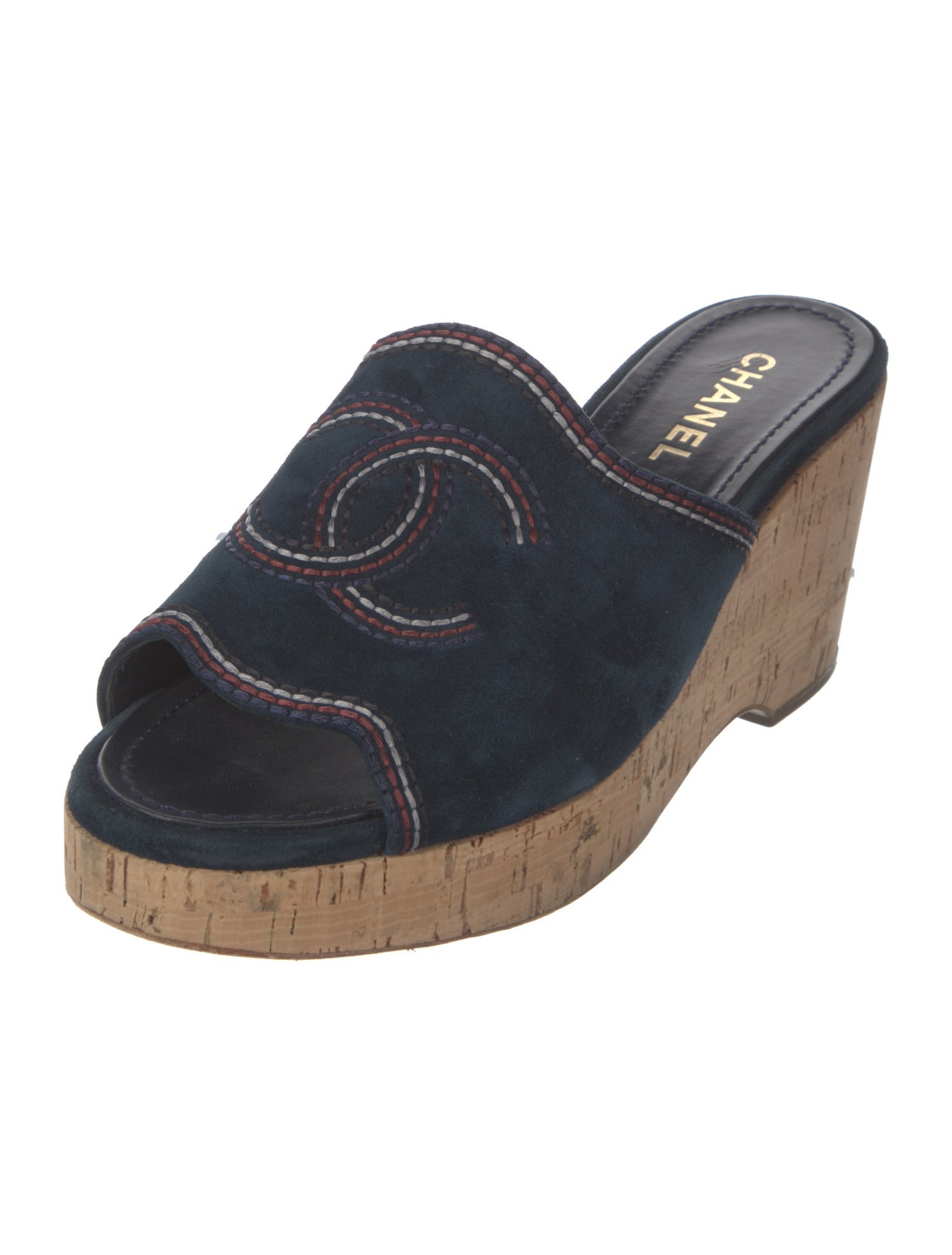 Chanel 2021 Interlocking CC Logo Slides