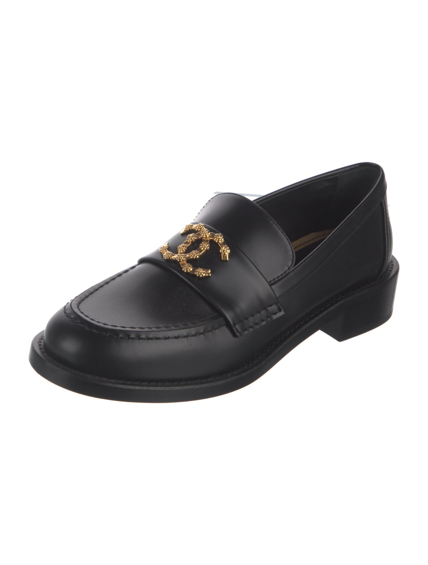 Chanel 2024 Interlocking CC Logo Loafers
