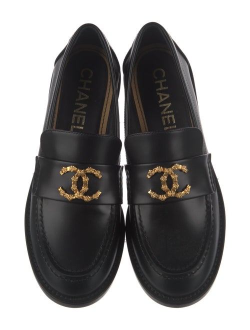 Chanel 2024 Interlocking CC Logo Loafers