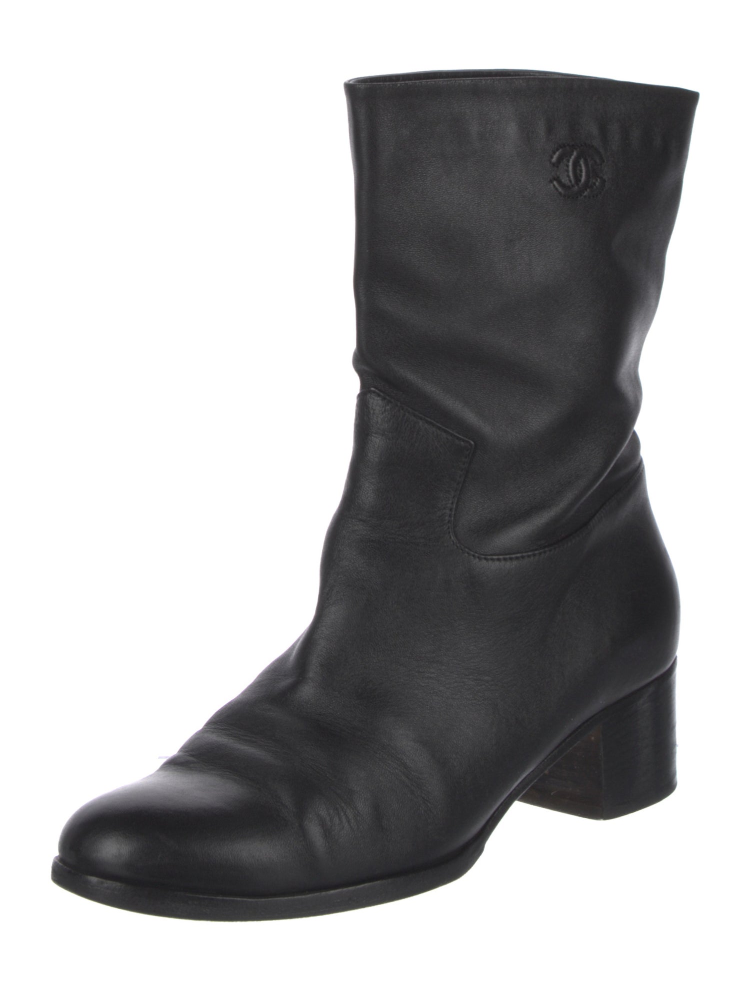 Chanel 2011 Interlocking CC Logo Boots