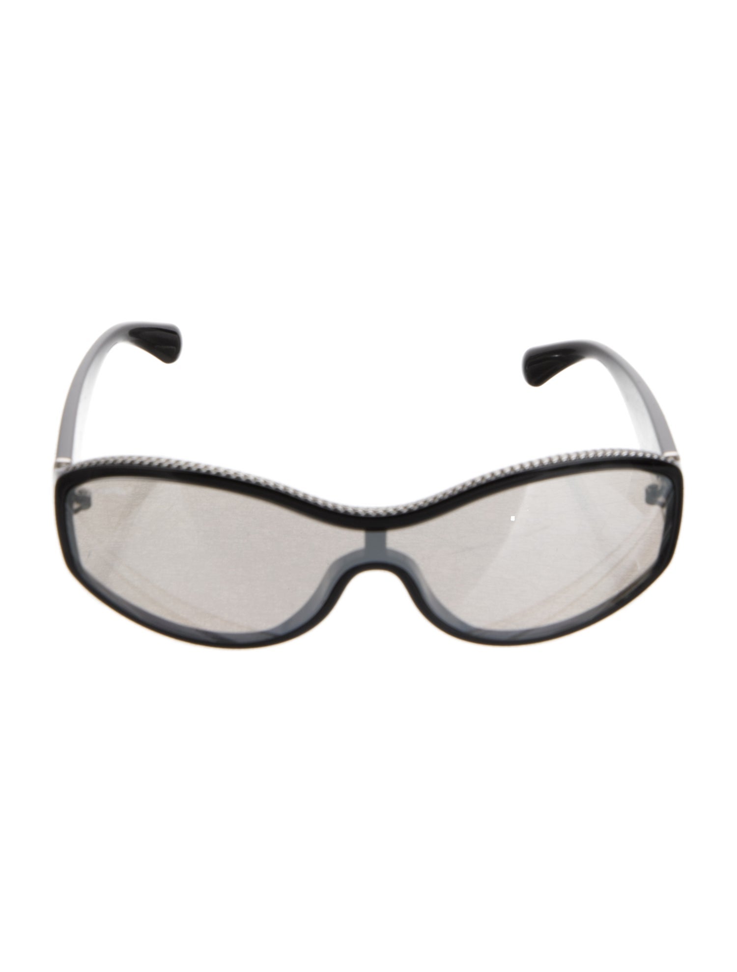 Chanel Interlocking CC Logo Shield Sunglasses