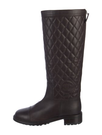 Chanel 2013 Interlocking CC Logo Boots