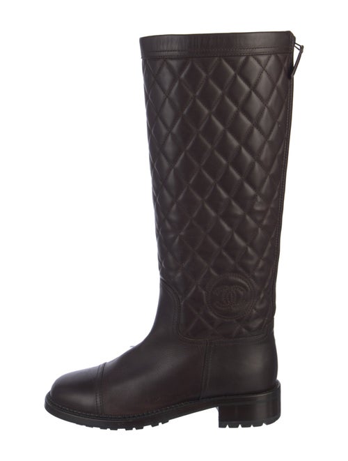 Chanel 2013 Interlocking CC Logo Boots