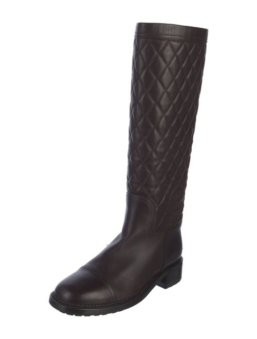 Chanel 2013 Interlocking CC Logo Boots