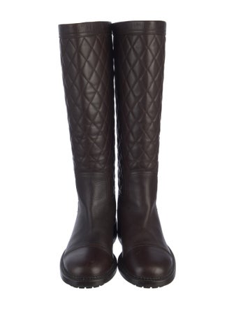 Chanel 2013 Interlocking CC Logo Boots