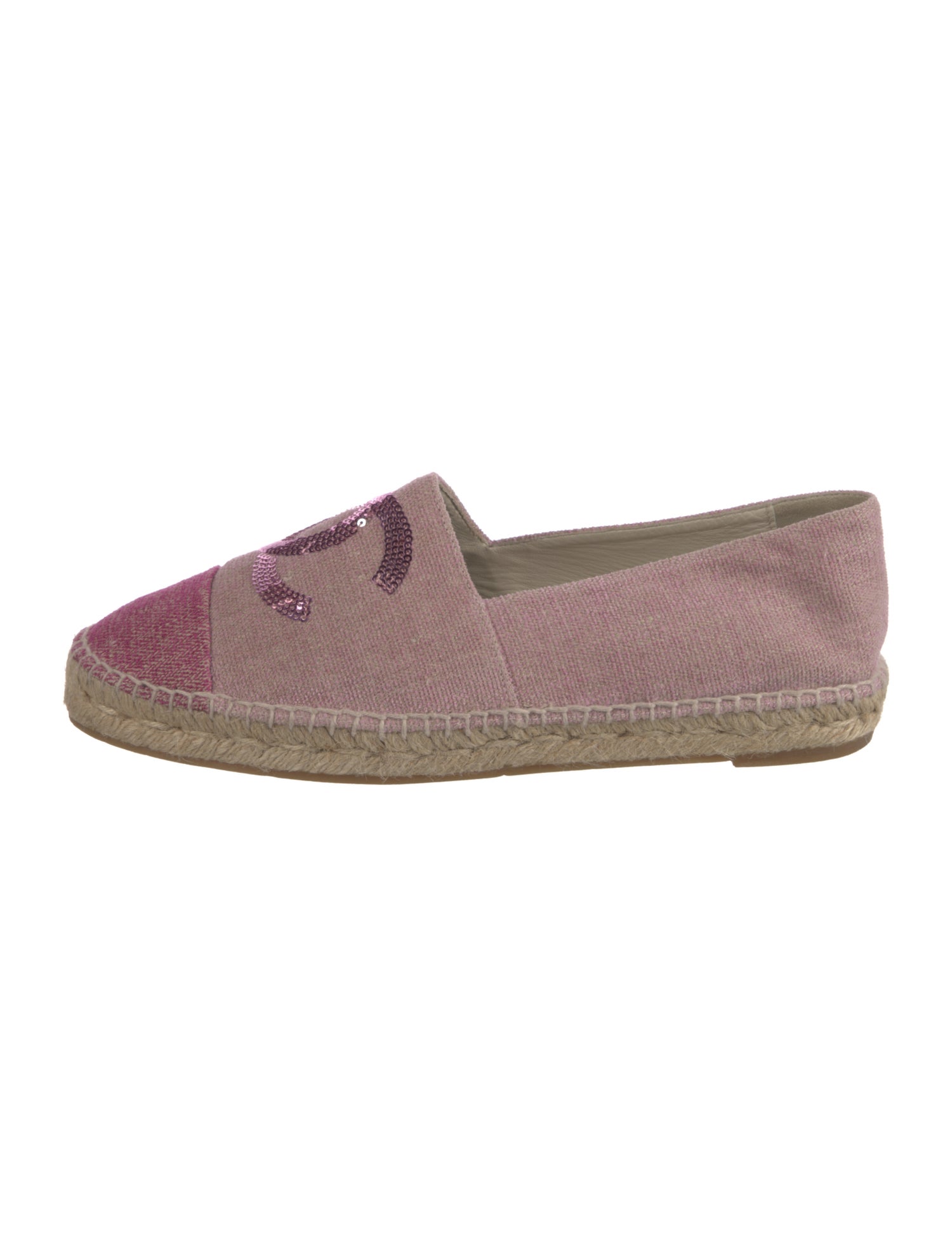 Chanel Interlocking CC Logo Canvas Espadrilles