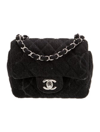 Chanel Denim Mini Square Classic Flap Bag