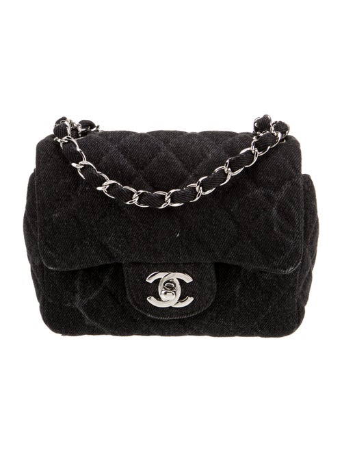 Chanel Denim Mini Square Classic Flap Bag