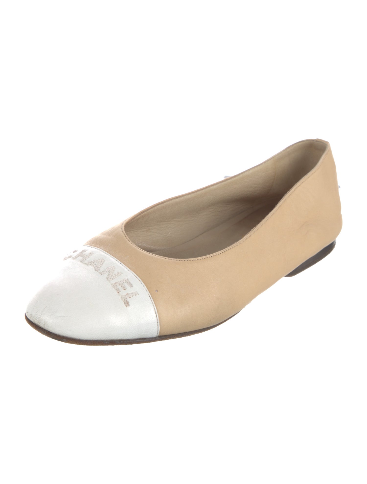 Chanel Vintage Leather Ballet Flats