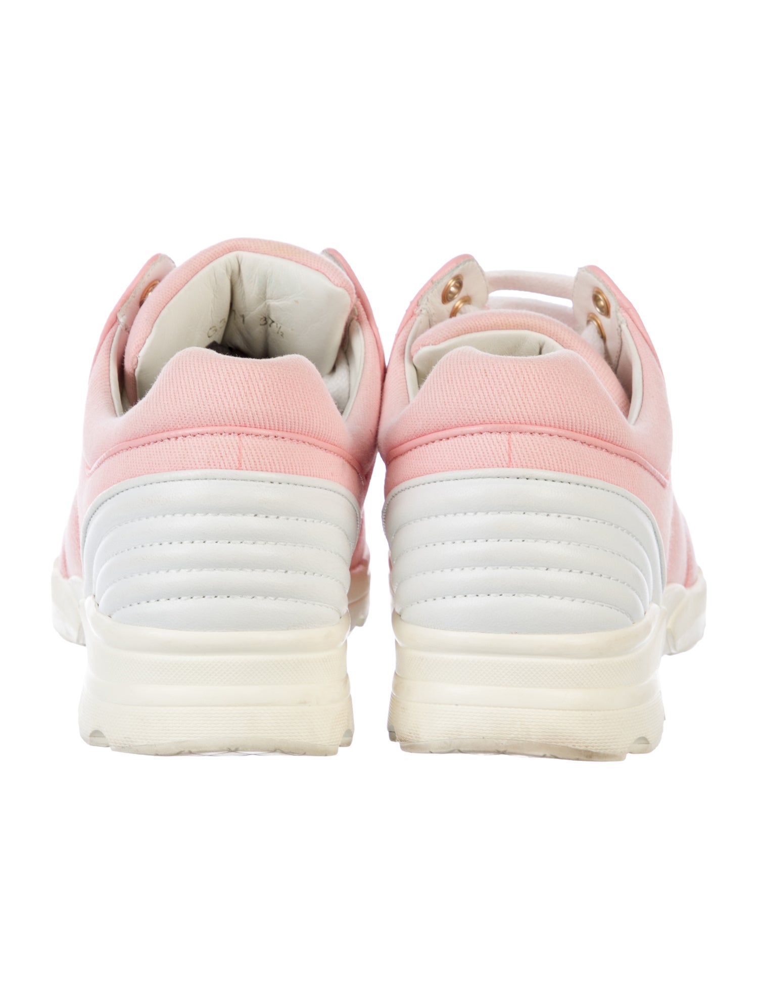 Chanel Interlocking CC Logo Canvas Athletic Sneakers