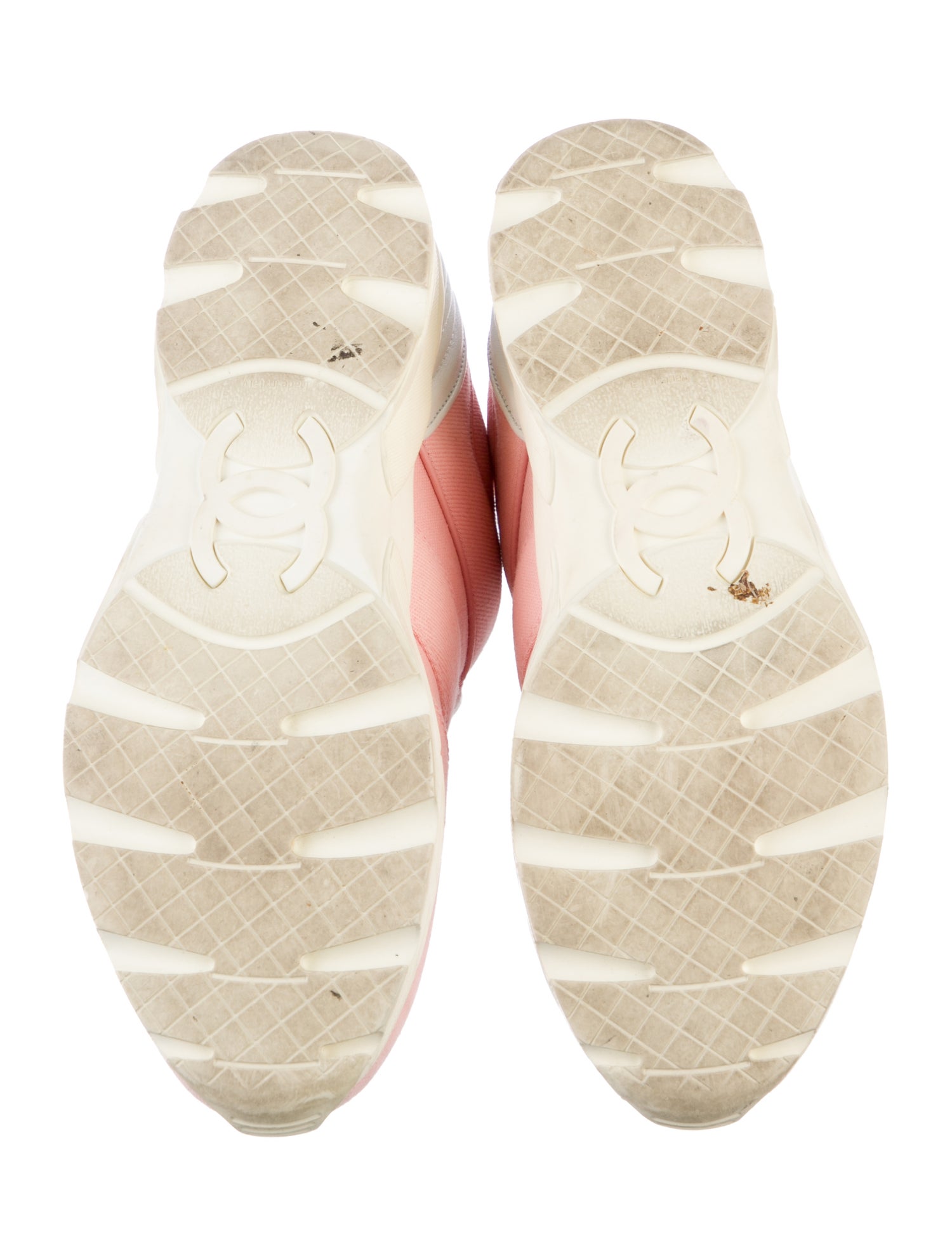 Chanel Interlocking CC Logo Canvas Athletic Sneakers