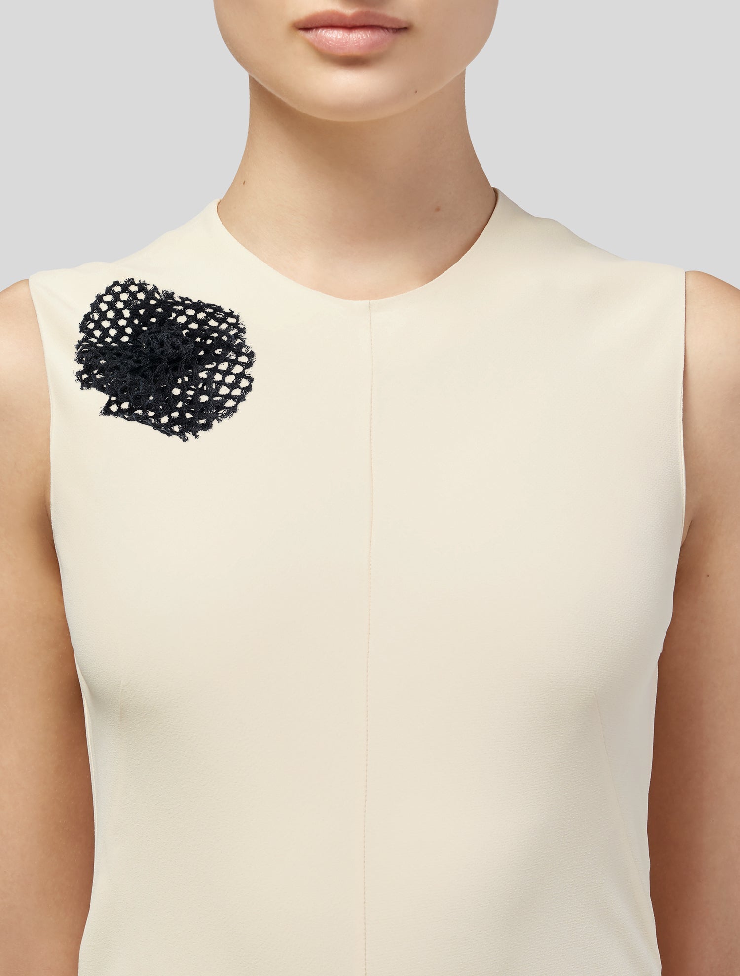 Chanel Vintage Lace Camellia Brooch