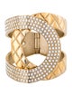 Chanel Strass CC Hinged Cuff