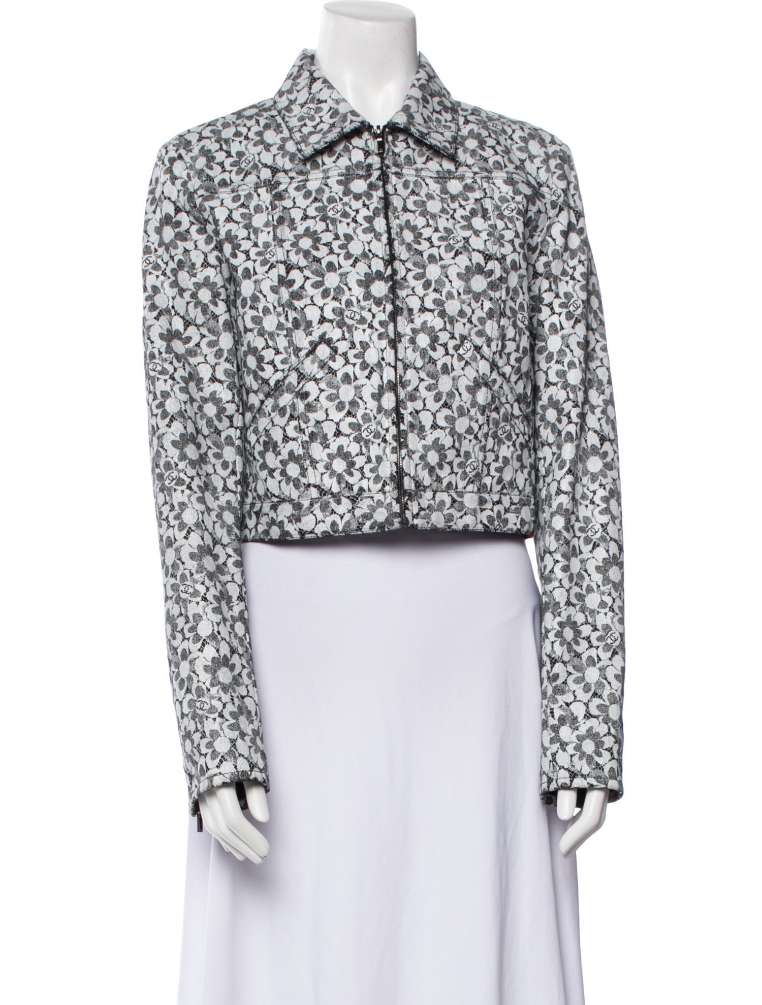 Chanel 2024 Floral Print Evening Jacket