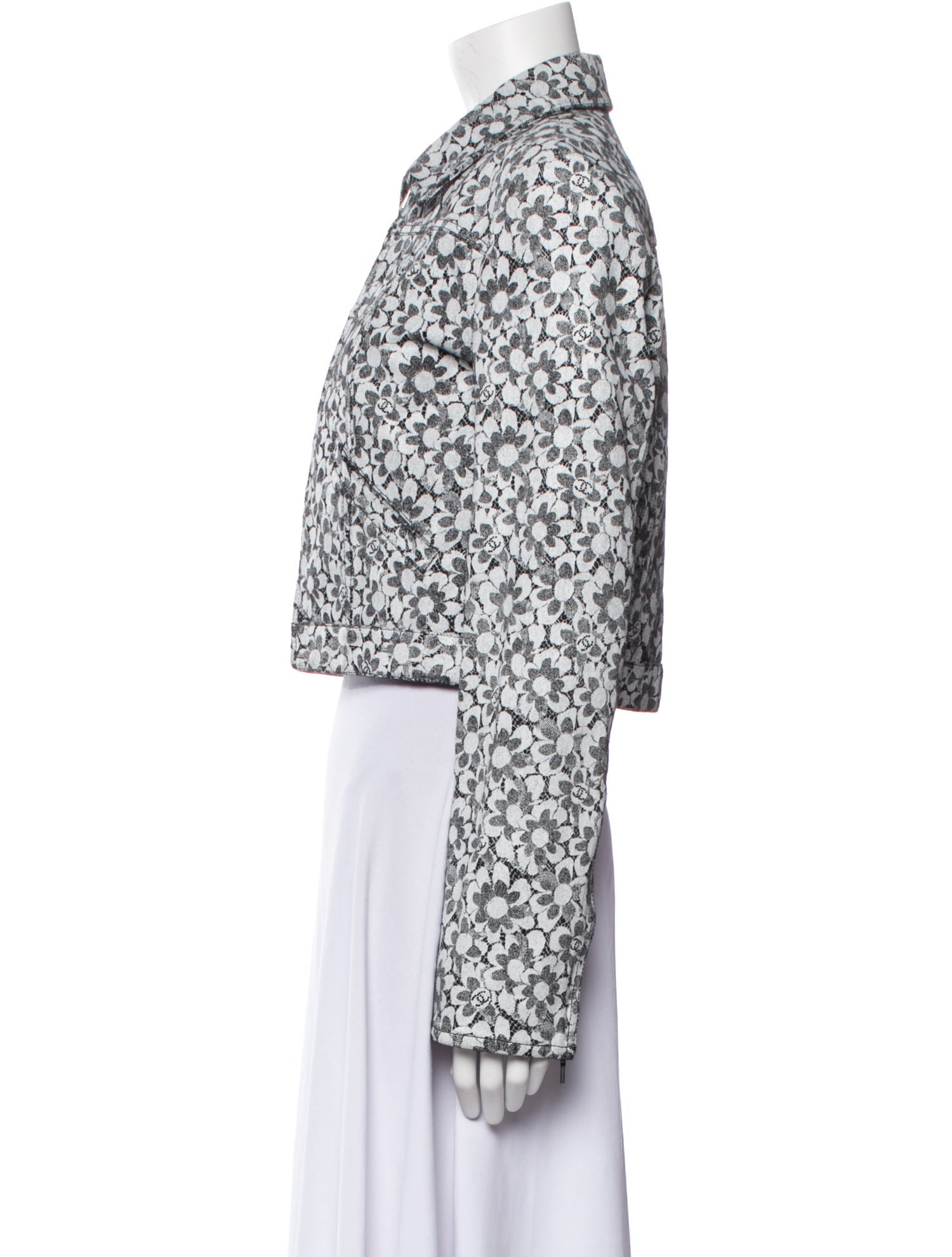 Chanel 2024 Floral Print Evening Jacket