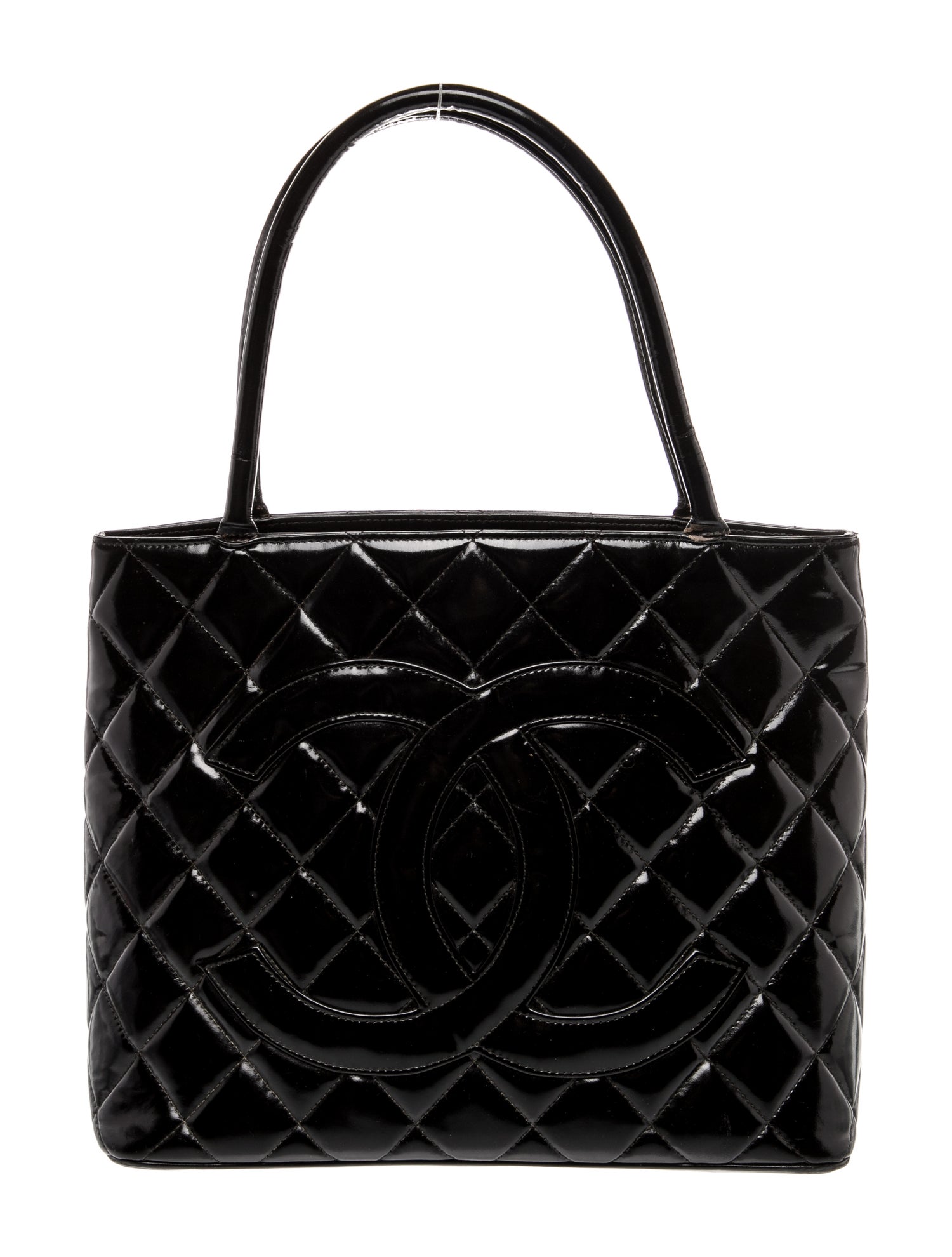 Chanel Patent Medallion Tote