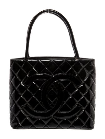 Chanel Patent Medallion Tote