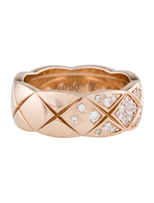 Chanel 18K Diamond Coco Crush Ring