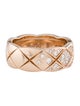Chanel 18K Diamond Coco Crush Ring