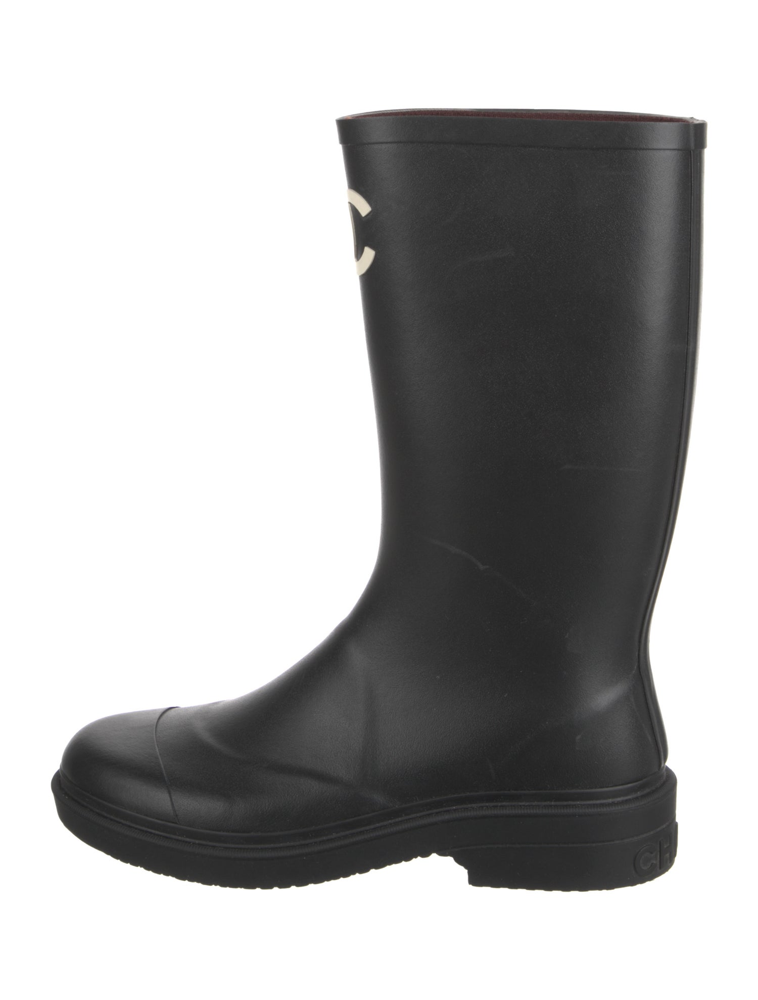 Chanel 2022 Interlocking CC Logo Rain Boots