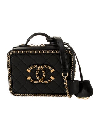 Chanel Small Chain-Around Filigree Vanity Case