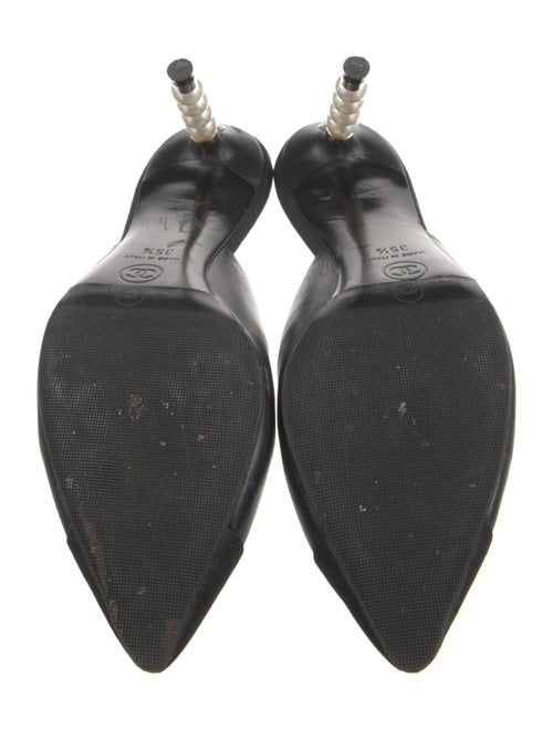 Chanel Interlocking CC Logo Leather Mules