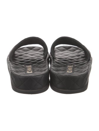 Chanel 2021 Interlocking CC Logo Slides